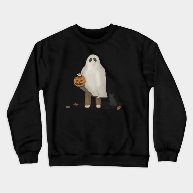 Trick or Treat! (No text) Crewneck Sweatshirt by BugHellerman